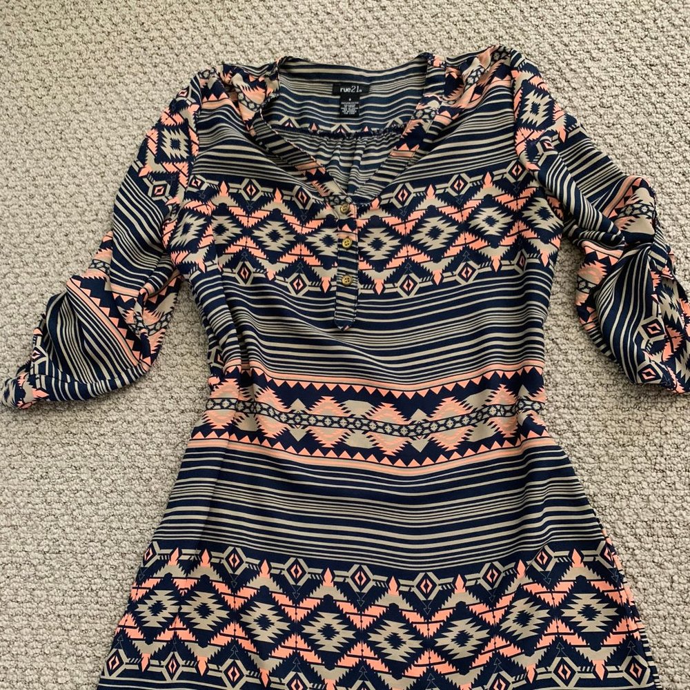 Multicolor dress.